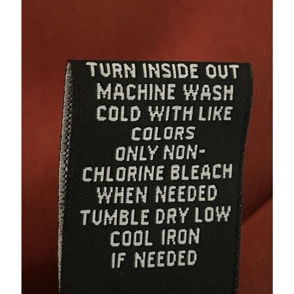 NYCC Skirt XLarge Rust Red Midi Long Pull On Skirt Side Slit Button Accent - Picture 4 of 4